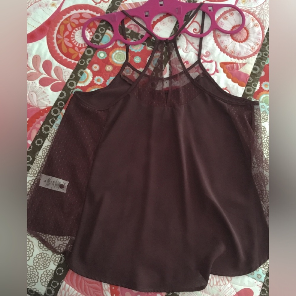 Garage burgundy tank, size small